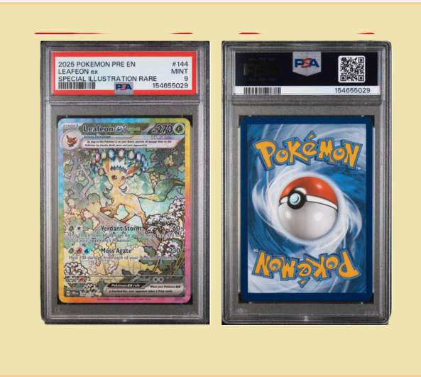 2025 Pokémon PRE EN LEAFEON ex #144 SIR "Psa 9"