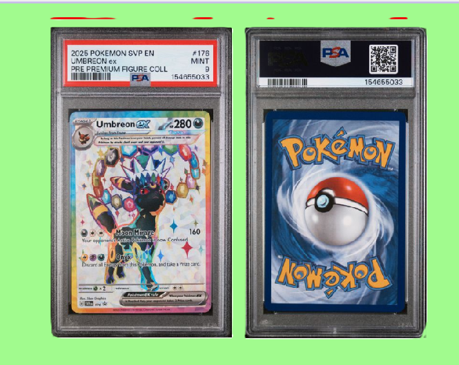 2025 Pokémon EN/Scarlet & Violet Promos SVP "Umbreon" ex Graded as "9"