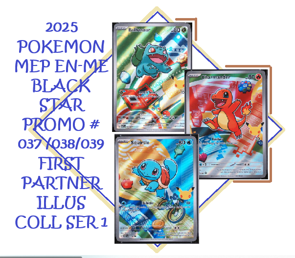 2025 Pokémon First Partner Illustration Collection Series 1 Kanto Set 'all PSA 10'