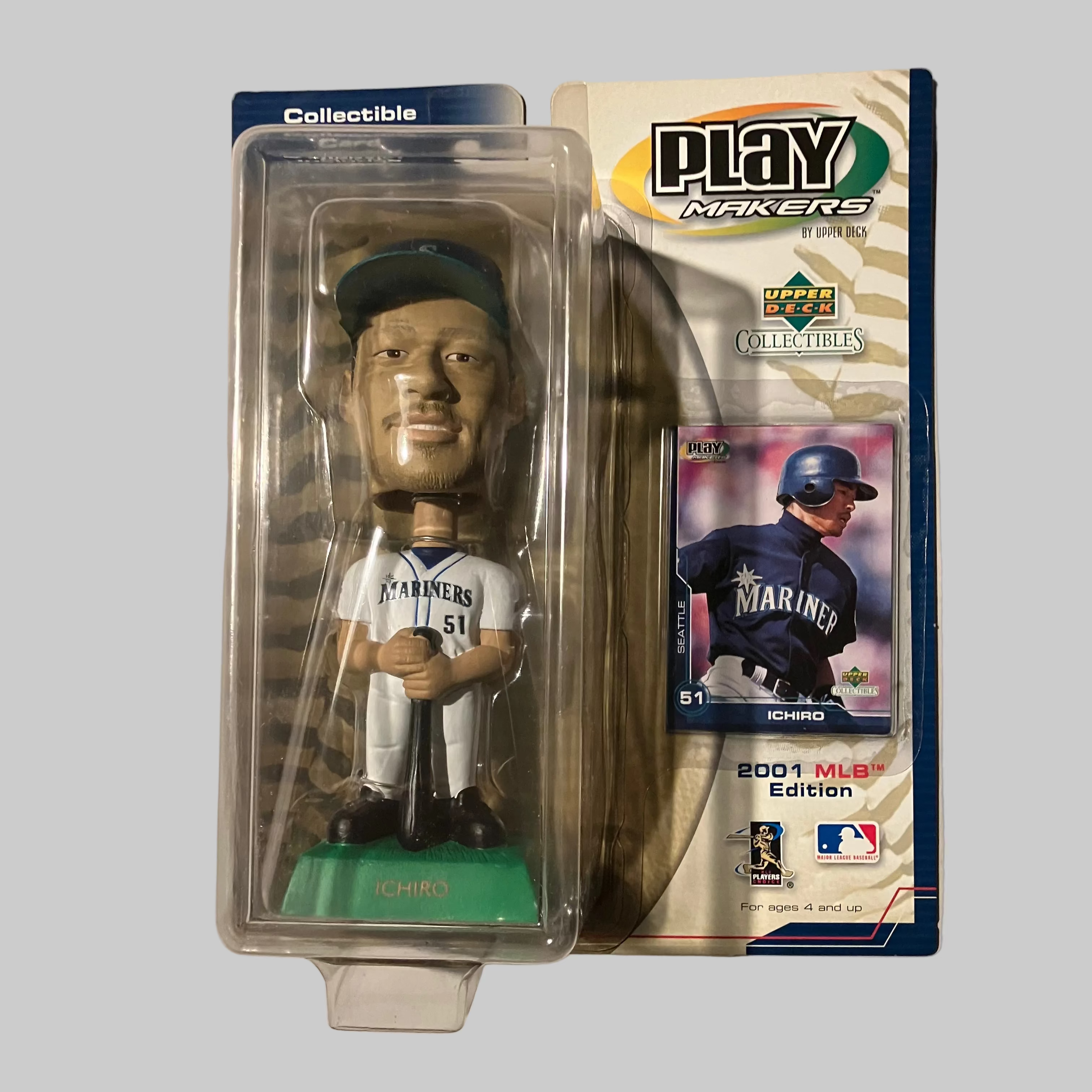 Ichiro Suzuki 2001 UD Play Makers Seattle Mariners Bobblehead Figure MLB NIB