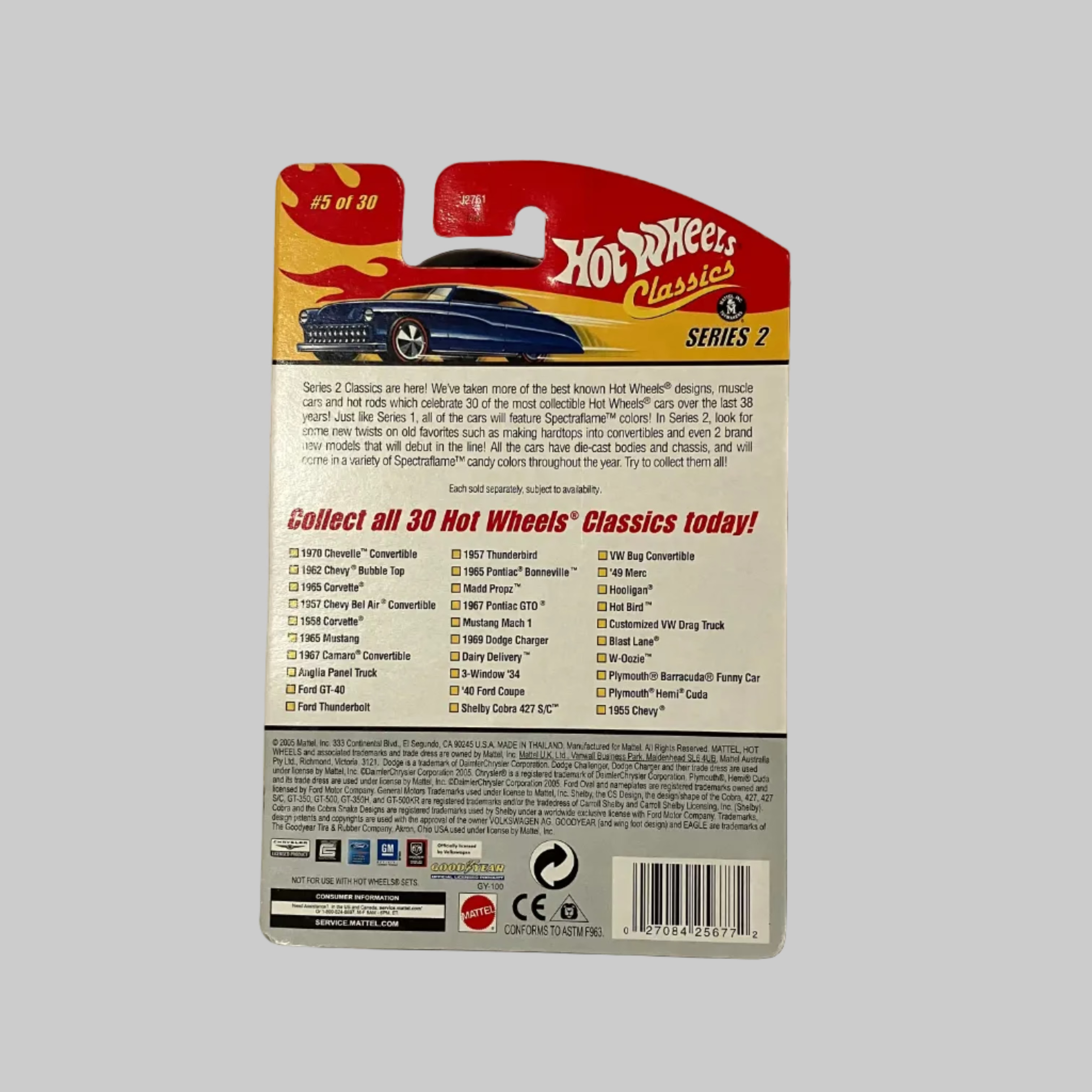 Hot Wheels Classics Series 2 1958 Corvette #5 of 30