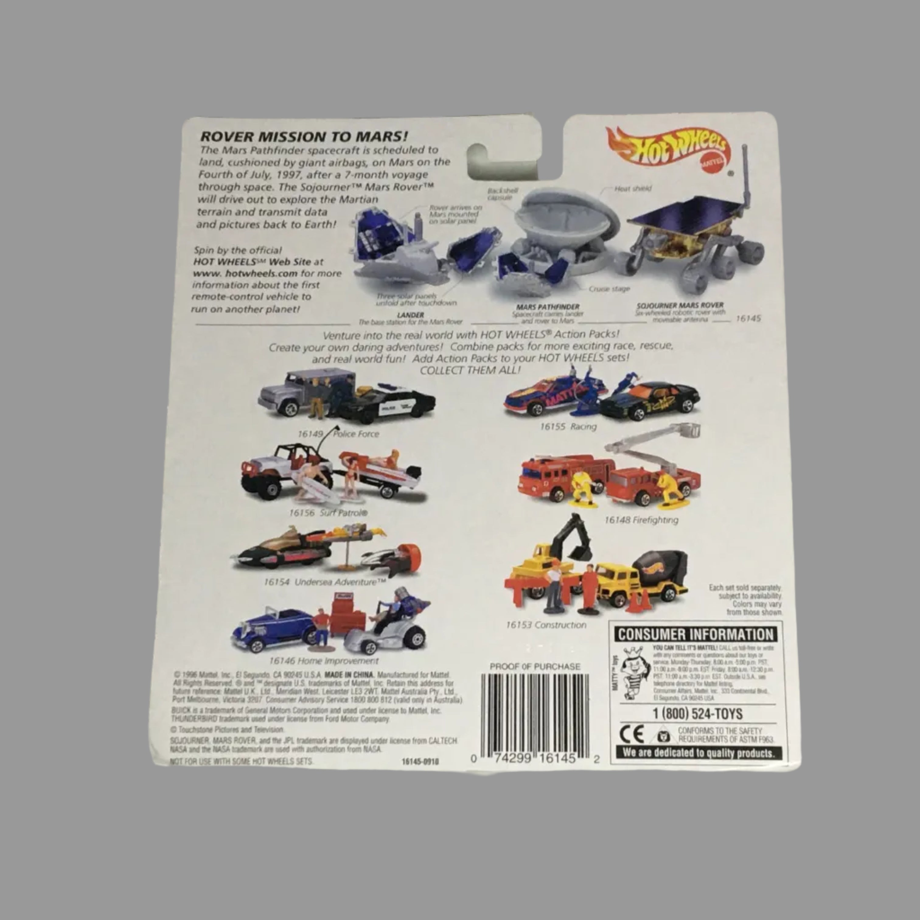 Hot Wheels Action Pack – JPL Sojourner Mars Rover