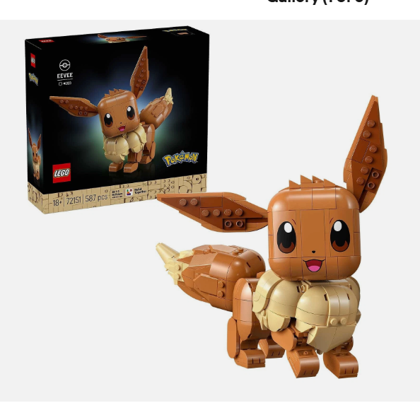 LEGO 72151/587 pcs & pzs Pokémon EEVEE Sealed Box