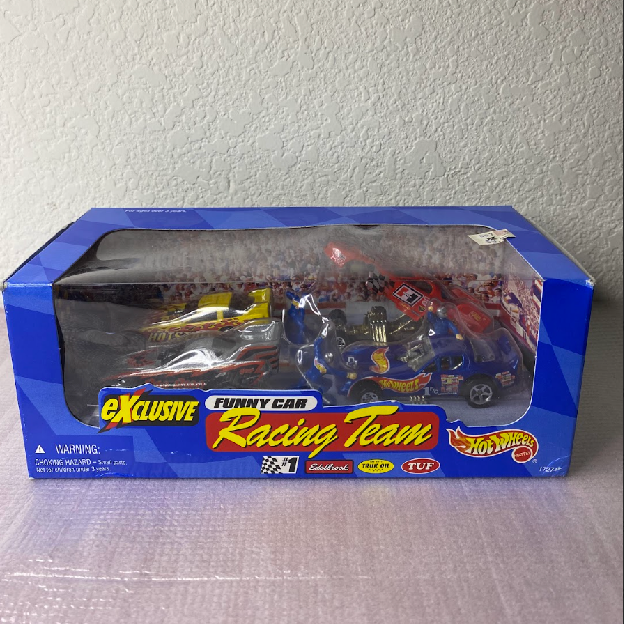 Hot Wheels Exclusive Funny Car Racing Team – 3-Car Collector Box Set (Sealed)