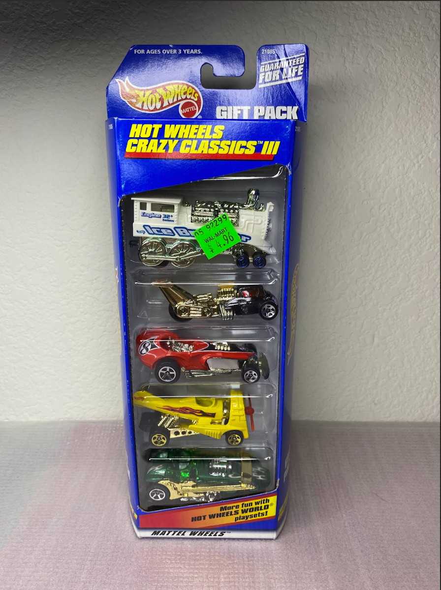 Hot Wheels Crazy Classics III 5-Car Gift Pack – Vintage Collector Set (Sealed)