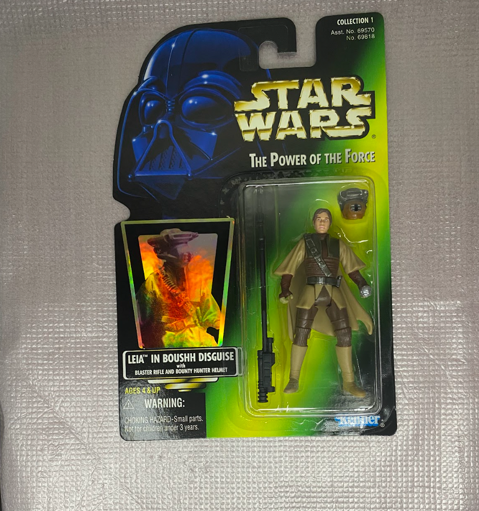 Star Wars: The Power of the Force – Leia in Boushh Disguise with Blaster Rifle & Helmet