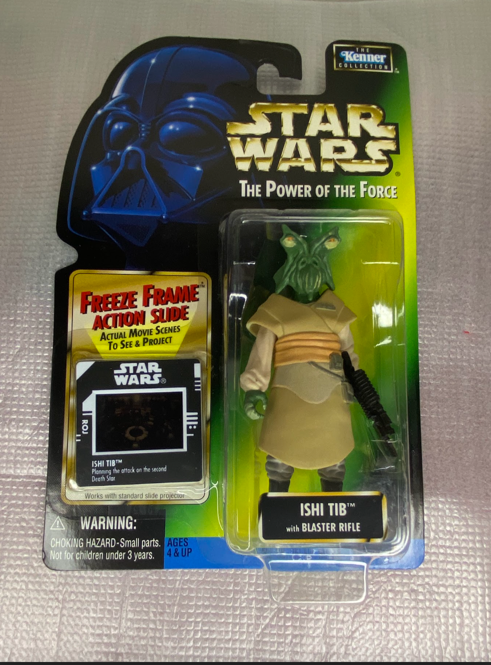 Star Wars: The Power of the Force – Ishi Tib with Blaster Rifle (Freeze Frame Slide)