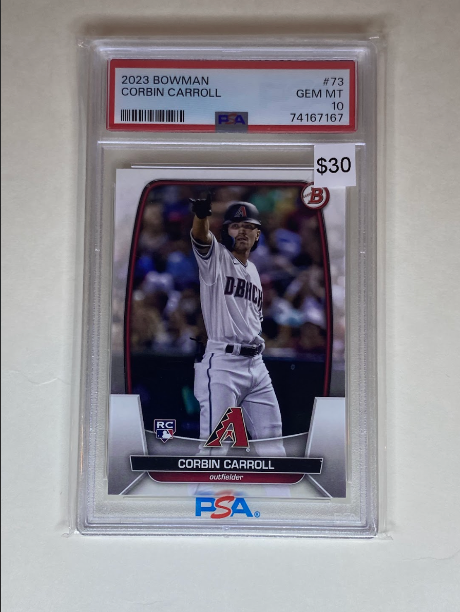 2023 Bowman Corbin Carroll Rookie Card #73 – PSA 10 GEM MINT