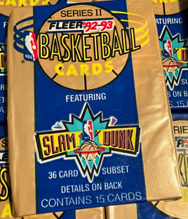 1992-93 FLEER-II Basketball Cards 'Sealed Pack'