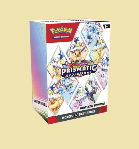 Pokémon TCG: Scarlet & Violet-Prismatic Evolutions Booster Bundle (6 Packs)