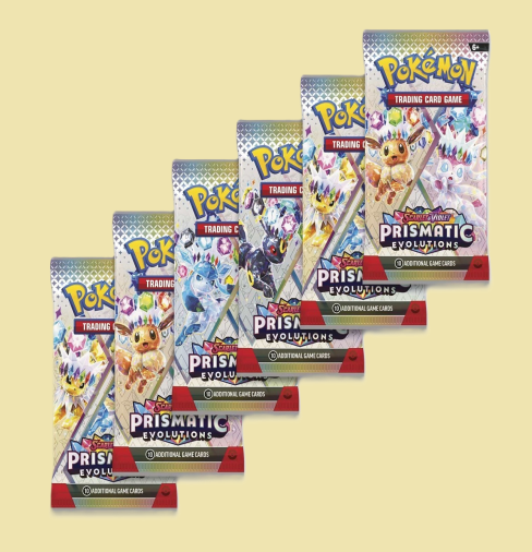 Pokémon TCG: Scarlet & Violet-Prismatic Evolutions Booster Bundle (6 Packs)