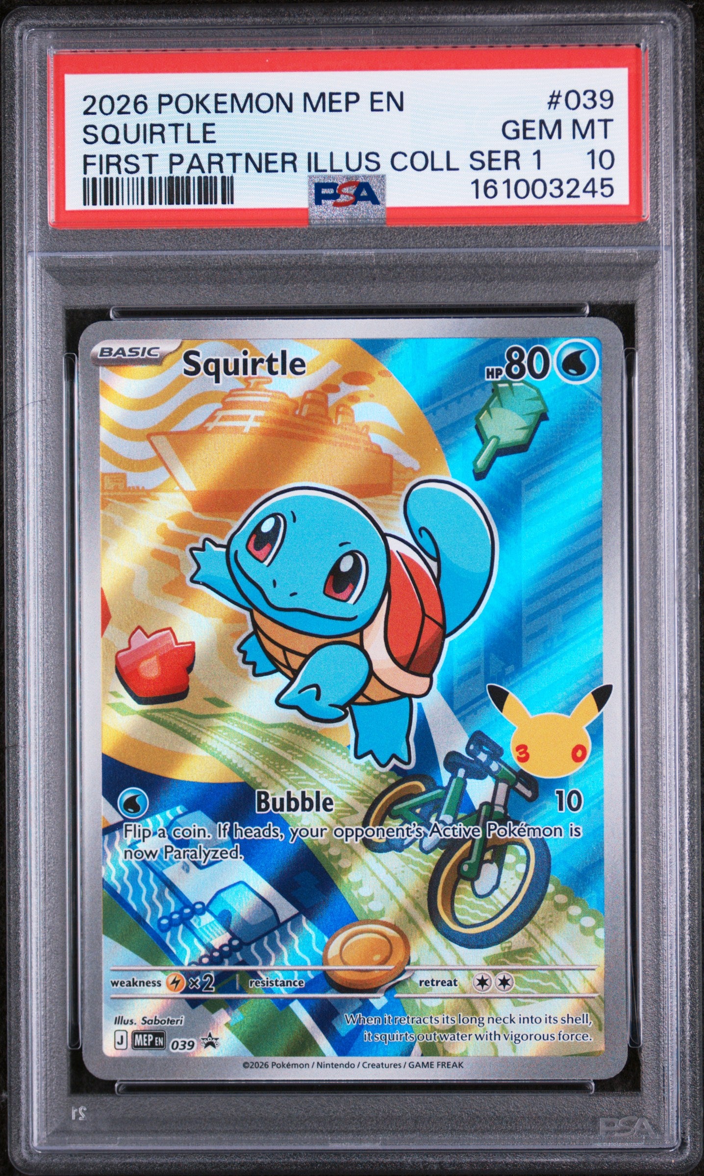 2025 Pokémon First Partner Illustration Collection Series 1 Kanto Set 'all PSA 10'