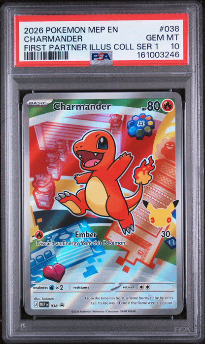 2025 Pokémon First Partner Illustration Collection Series 1 Kanto Set 'all PSA 10'