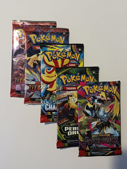 Pokémon TCG Mega Evolution kits containing five packs