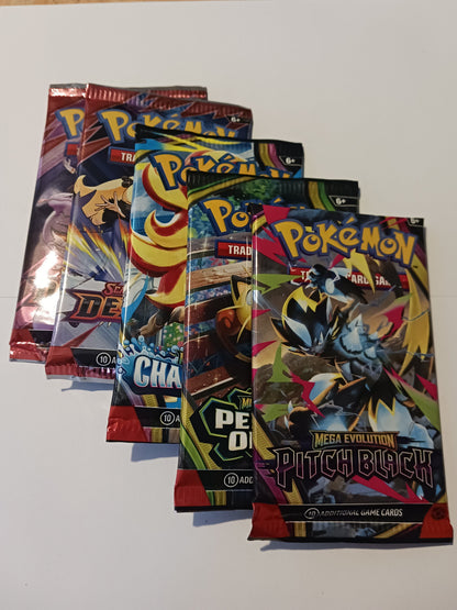 Pokémon TCG Mega Evolution kits containing five packs