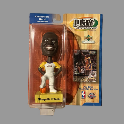 Shaquille O'Neal 2001 UD Play Makers LA Lakers Bobblehead Figure NBA All-Star Edition.