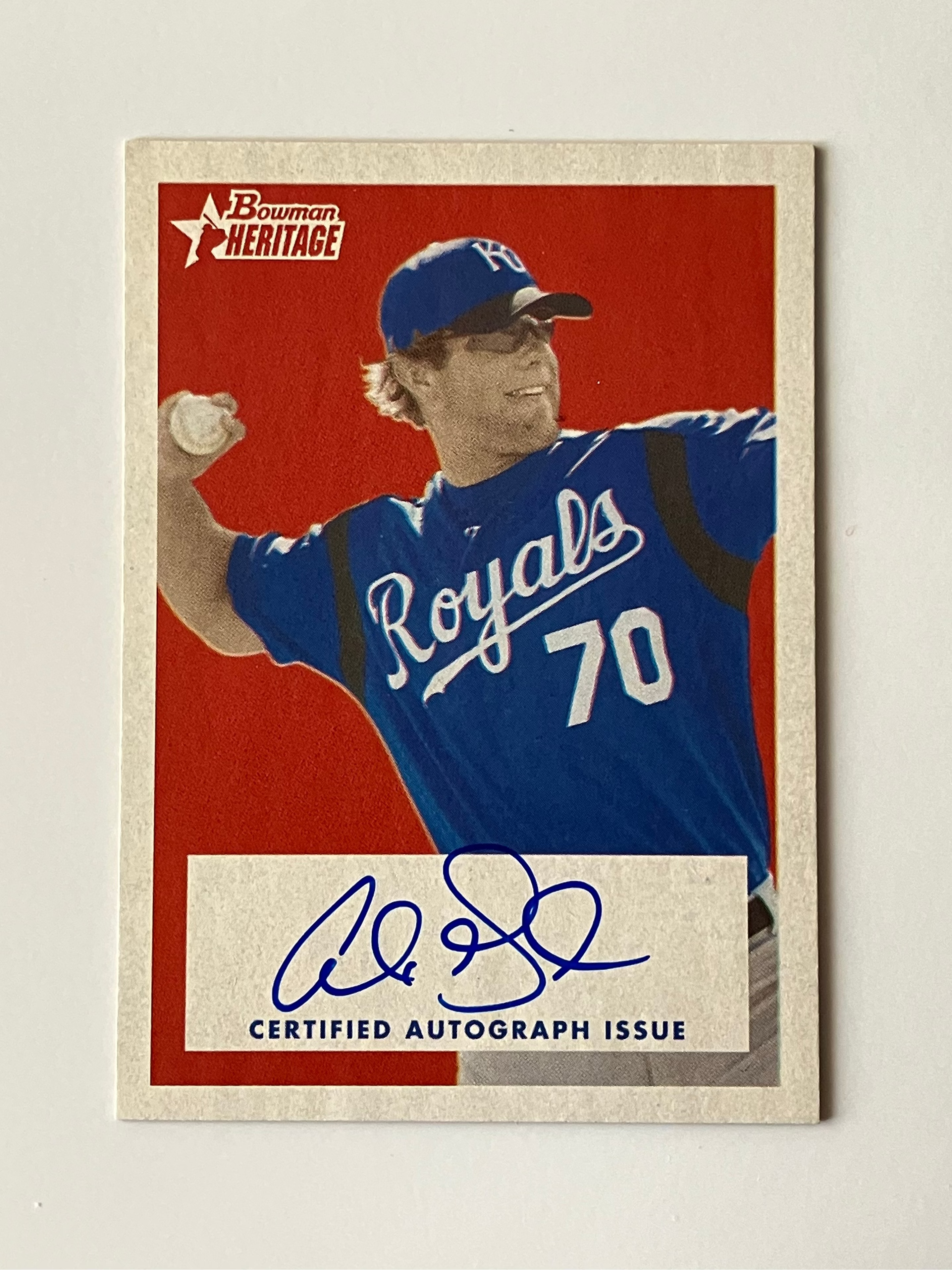 2006 Bowman Heritage Autographs #SG-AG Alex Gordon "Ungraded"