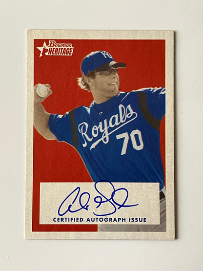 2006 Bowman Heritage Autographs #SG-AG Alex Gordon "Ungraded"