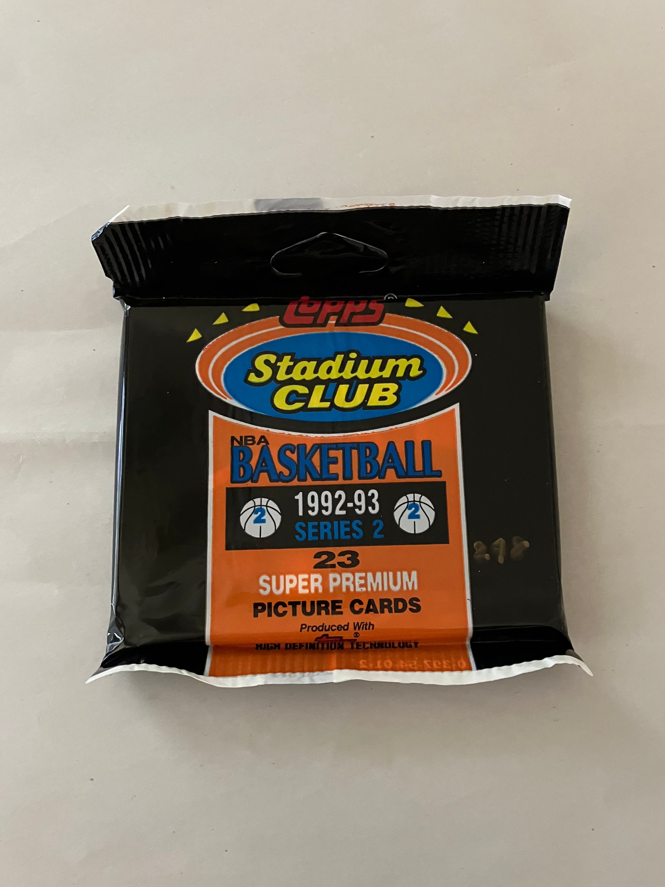 1992-93 Topps Stadium Club Basketball Series 2 Sealed Jumbo Pack