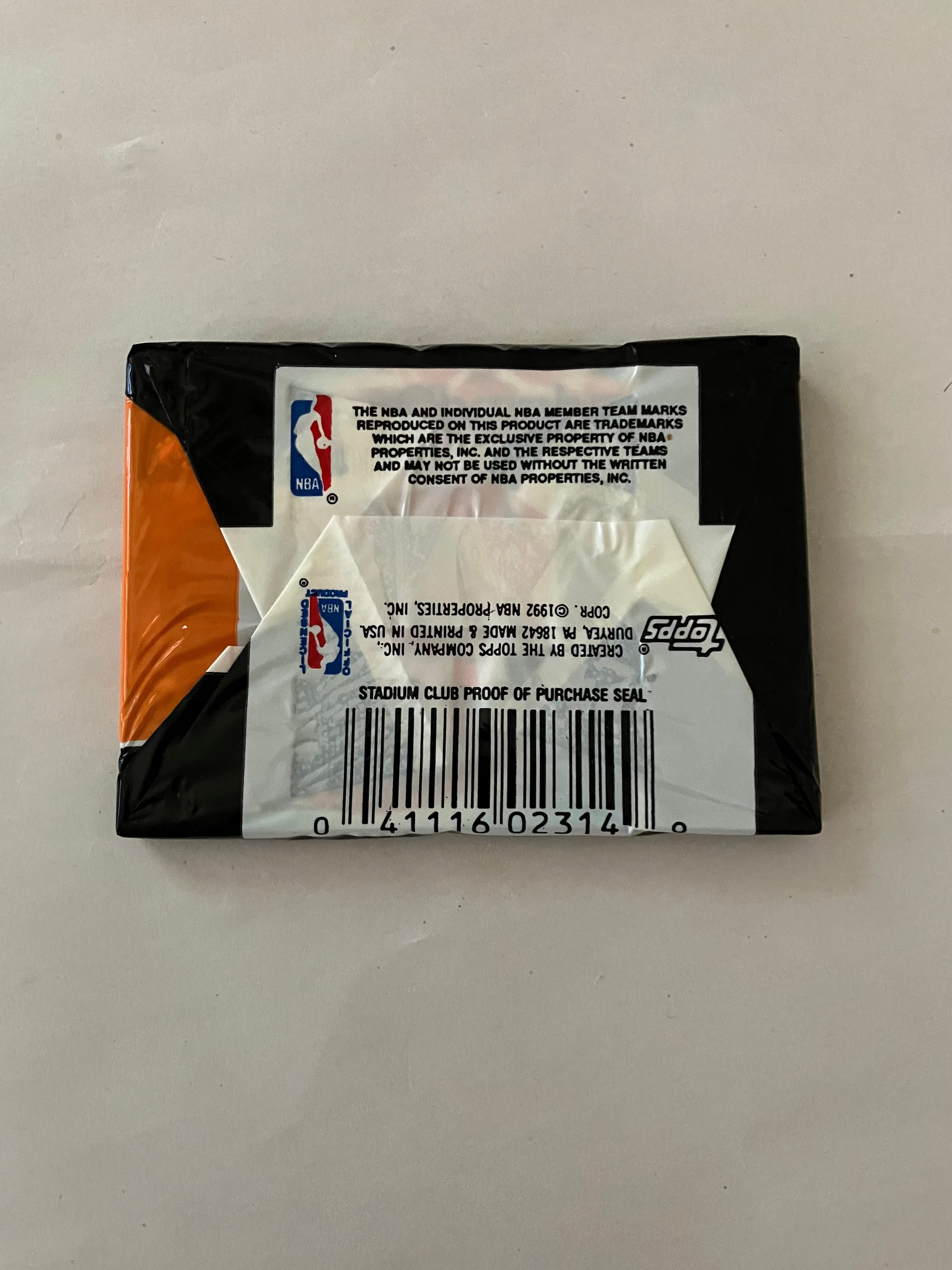 1992-93 Topps Stadium Club Basketball Series 1 Sealed Pack
