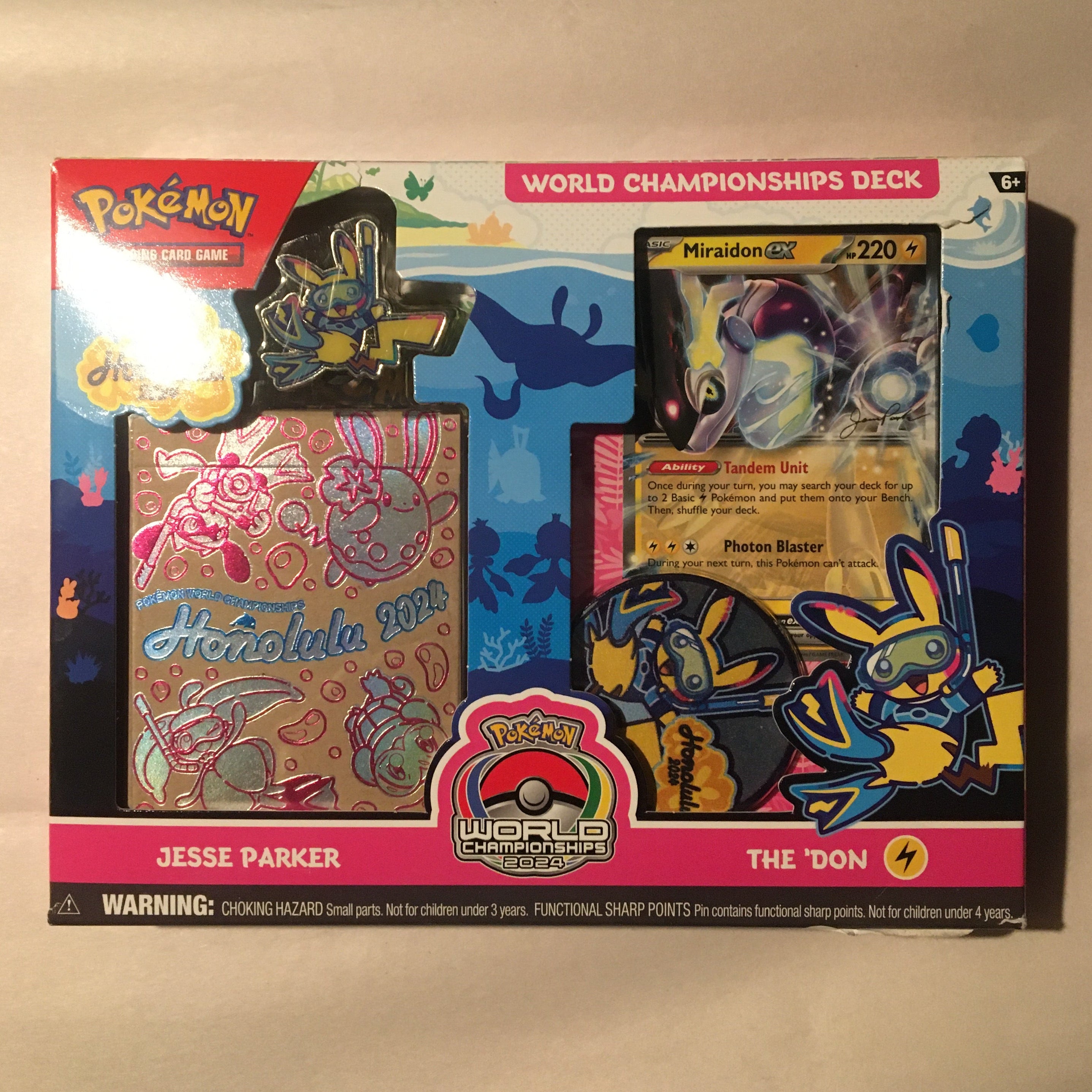 2024 Pokémon HONOLULU WORLD CHAMPIONSHIPS DECK - JESSE PARKER " Factory Sealed"