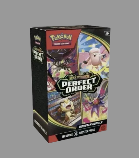2026 Pokémon TCG: Mega Evolution Perfect Order Booster Bundle (6 Packs) Sealed box (English)