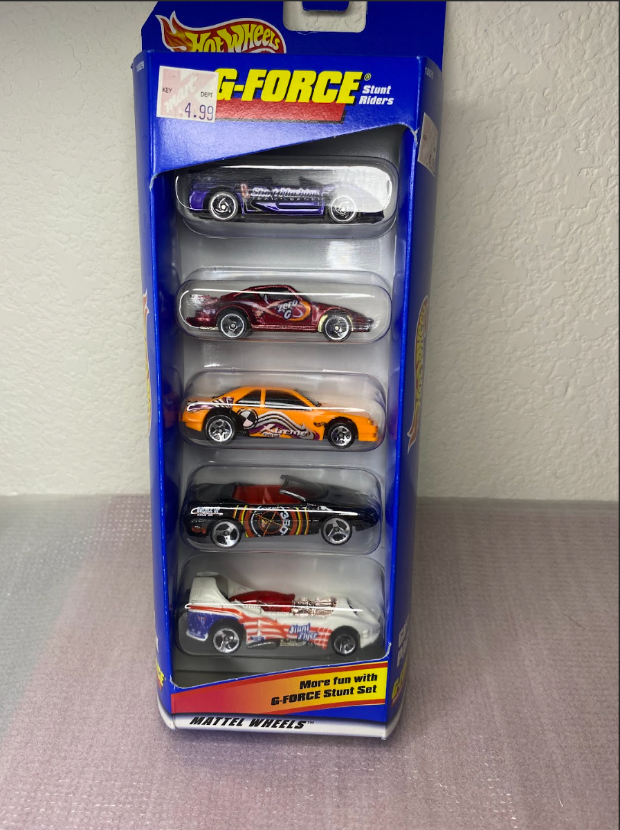 Hot Wheels G-Force Stunt Riders 5-Car Gift Pack – Collector Set (Sealed)