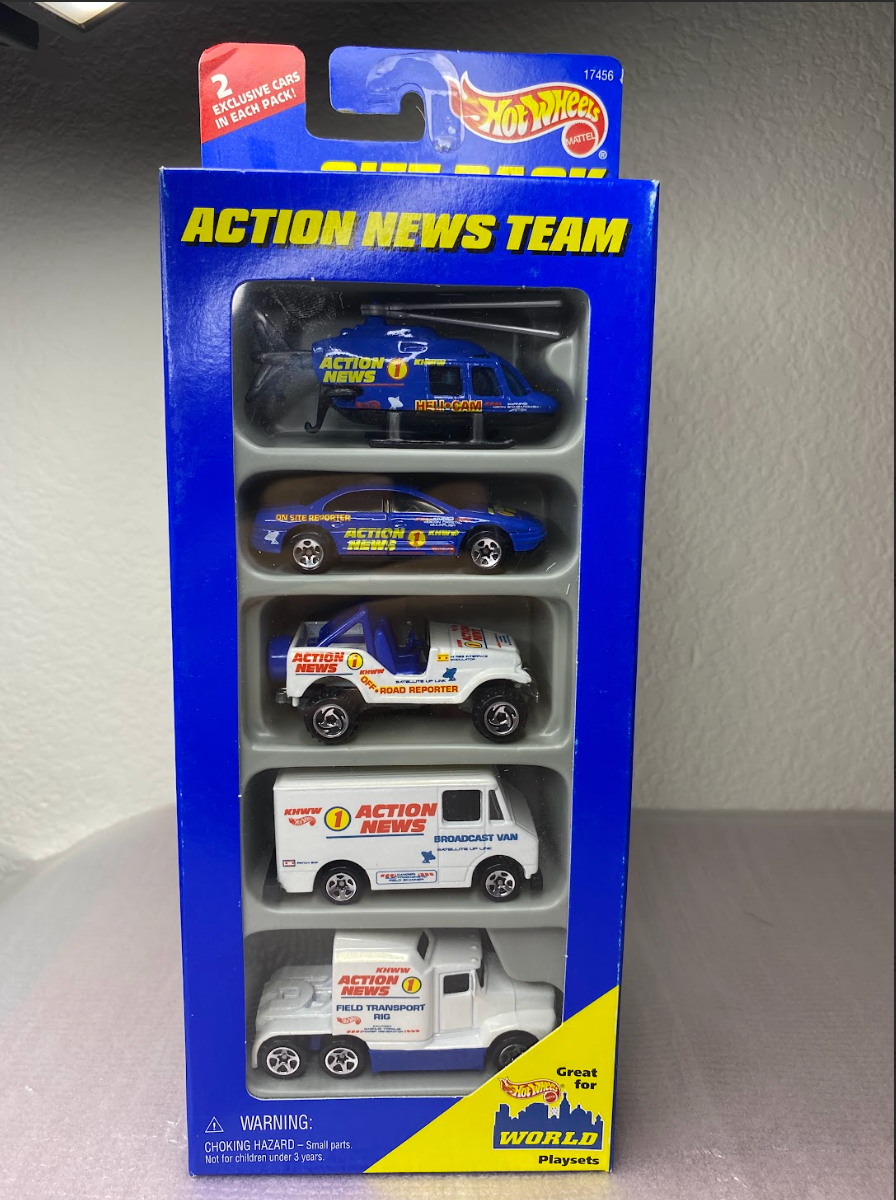 Hot Wheels Action News Team 5-Pack