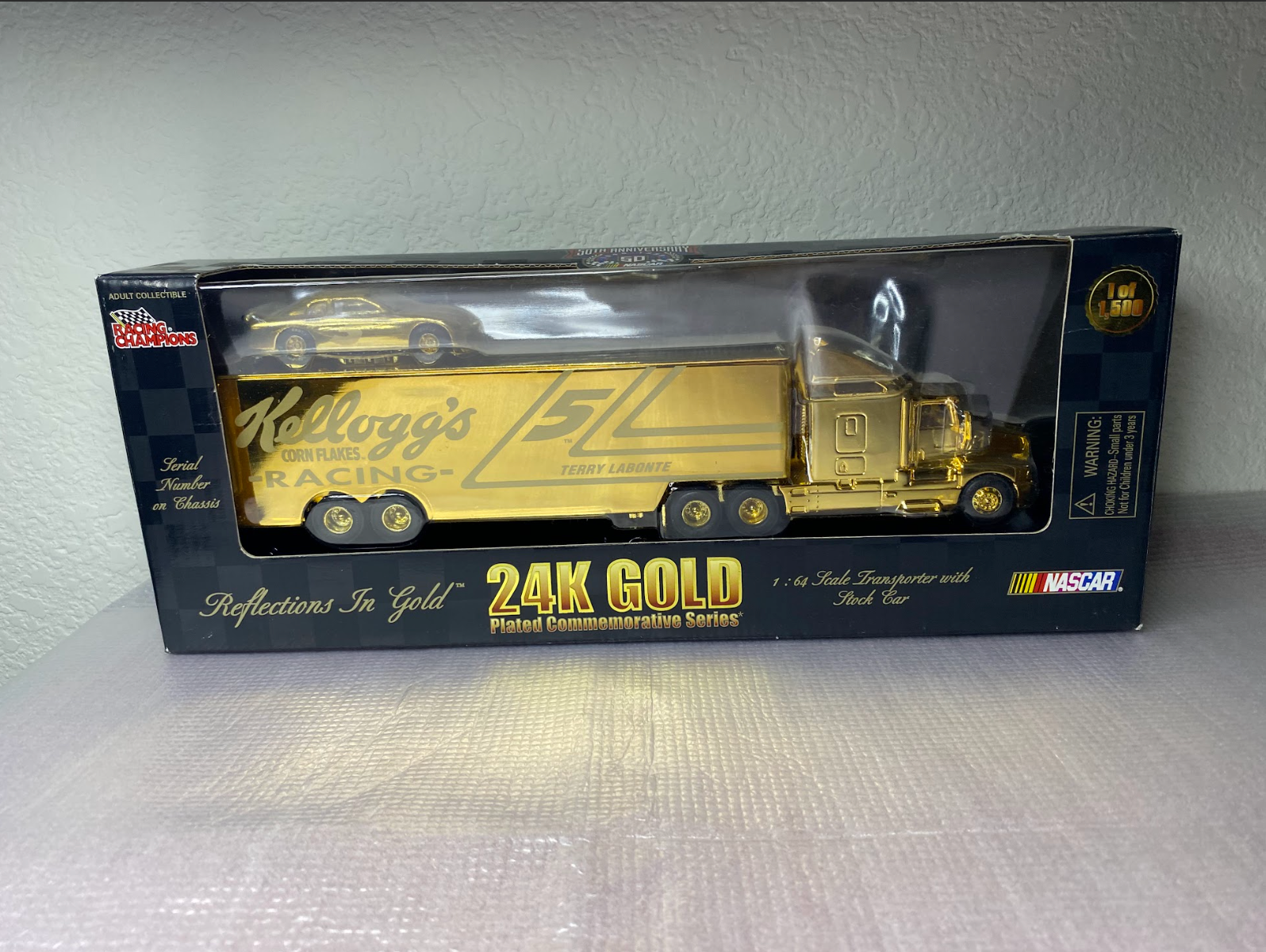 Terry Labonte #5 Kellogg’s Racing 24K Gold Transporter Set