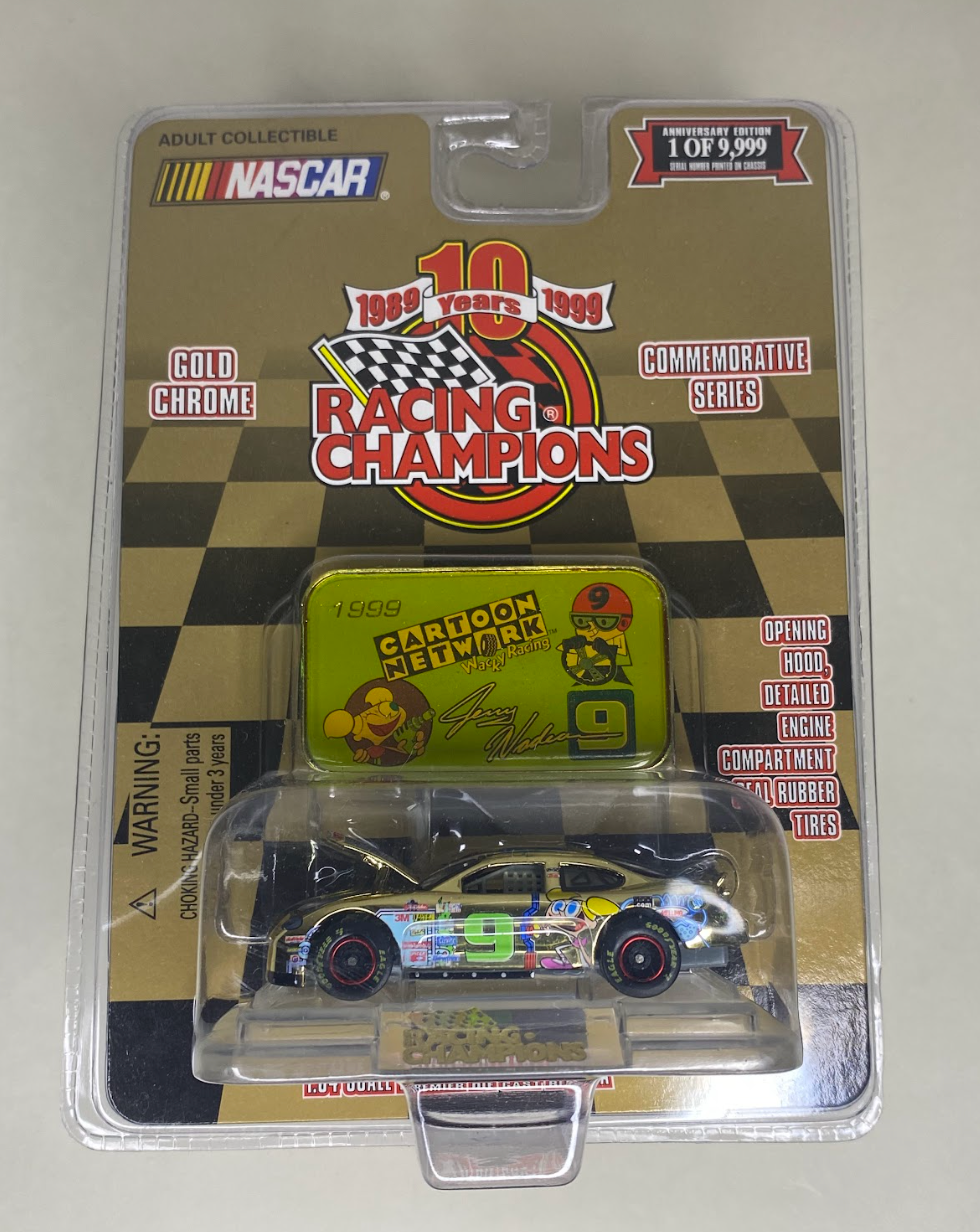 Racing Champions 10th Anniversary Cartoon Network NASCAR Gold Chrome – 1 of 9,999
