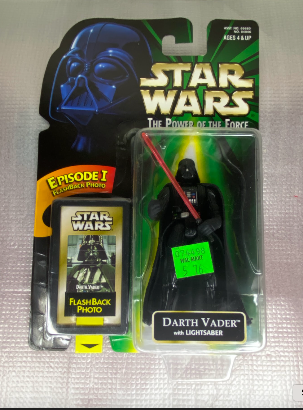 Star Wars: The Power of the Force – Darth Vader with Lightsaber (Flashback Photo Edition