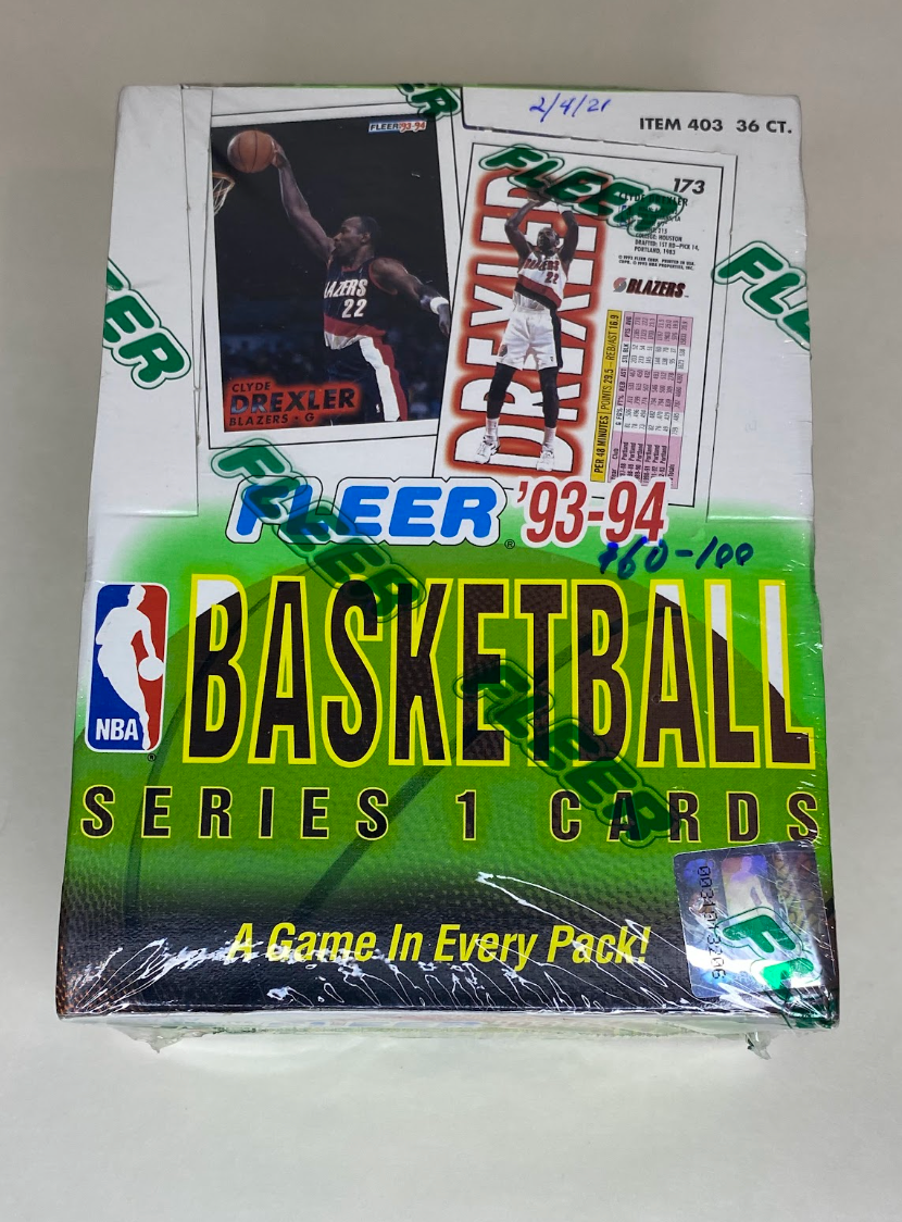 1993-94 Fleer NBA Basketball Cards – Series 1 (Factory Sealed Box)