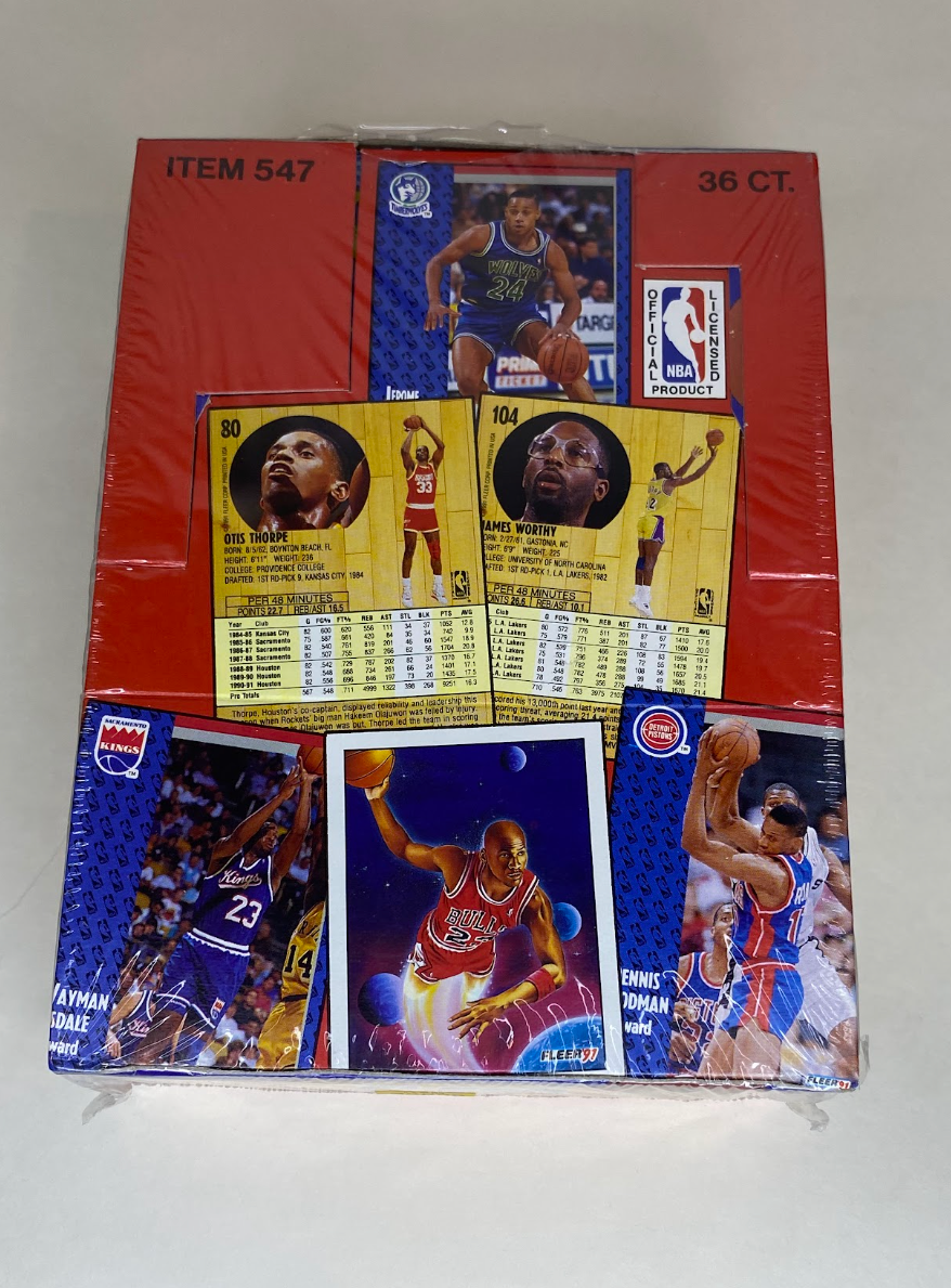 1991-92 Fleer NBA Basketball Cards – Series 1 (Factory Sealed Box)