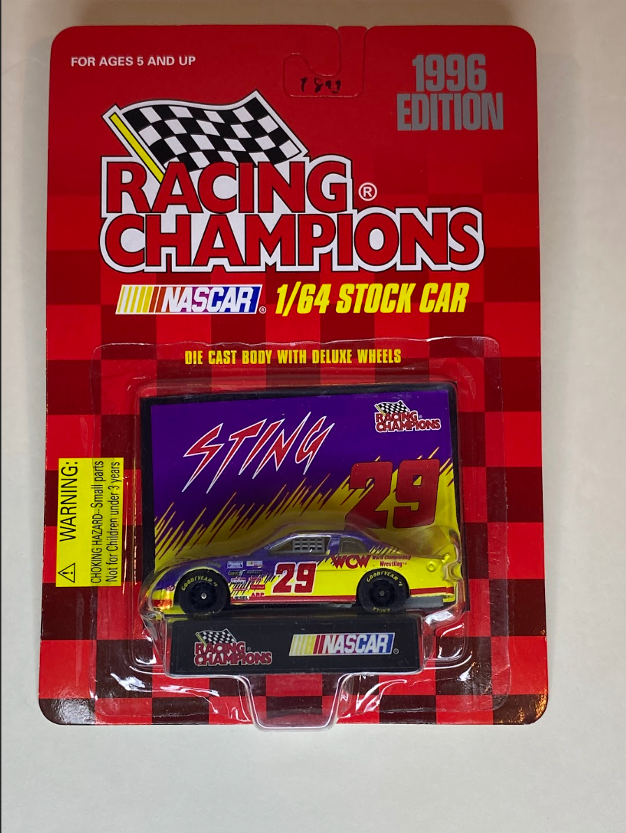1996 Racing Champions WCW Sting #29 NASCAR 1/64 Stock Car – Die-Cast Collectible (Mint on Card)