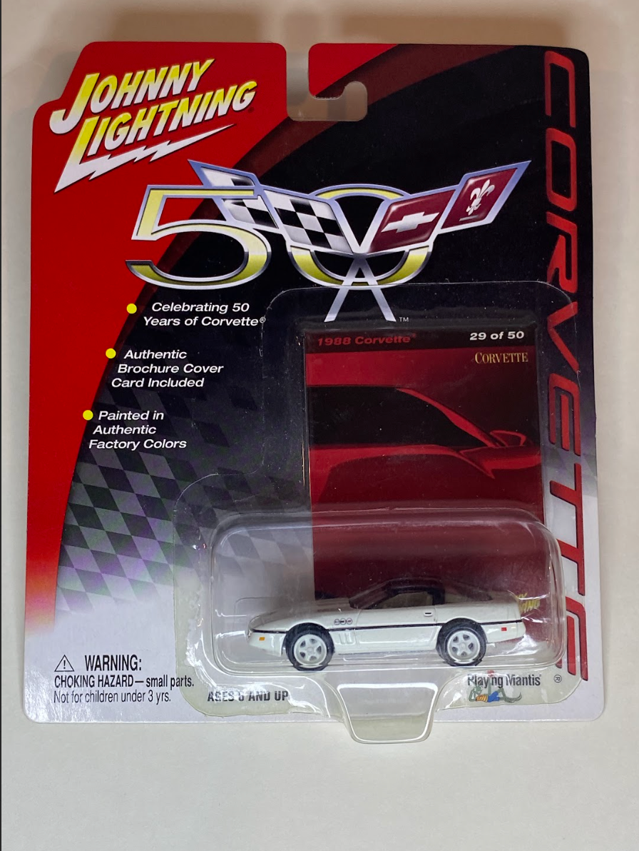 Johnny Lightning 50 Years of Corvette – 1988 Corvette (29 of 50) Die-Cast Car | MOC