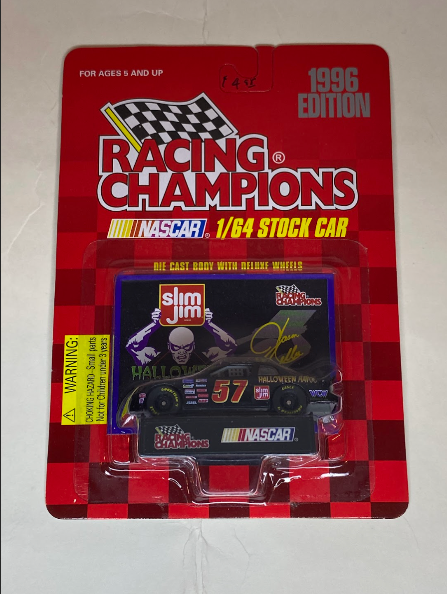 1996 Racing Champions Slim Jim #57 Halloween Havoc WCW NASCAR 1:64 Stock Car | MOC | Collector's Edition