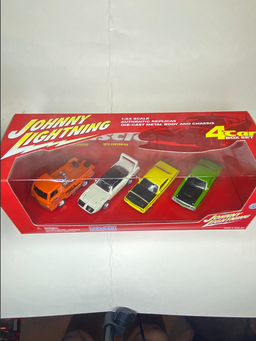 Johnny Lightning 4-Car Box Set – Mopar Muscle Classics | 1:64 Die-Cast | Authentic Replicas