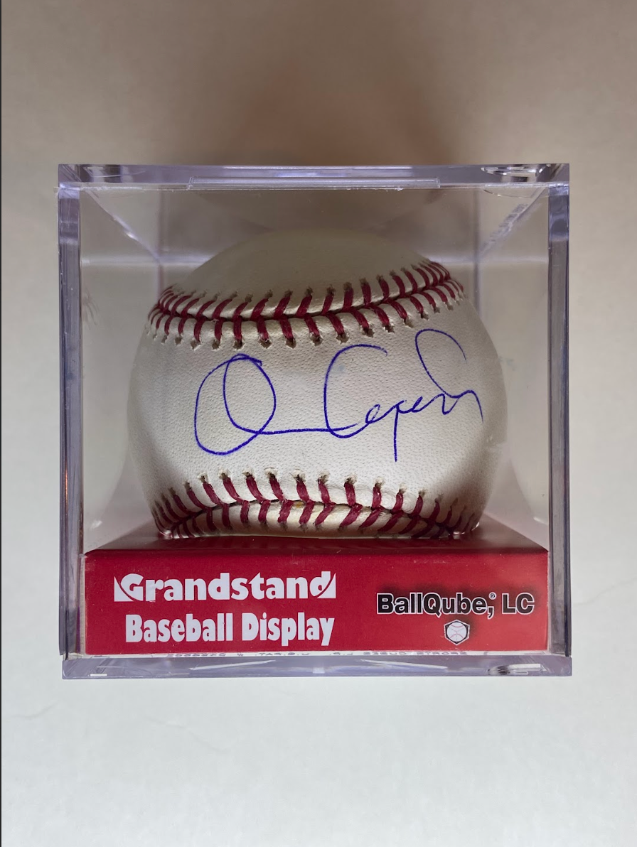 Orlando Cepeda Autographed Baseball – Grandstand Display Case Included