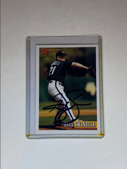 1993 Bowman Greg Swindell Autographed Baseball Card – Houston Astros