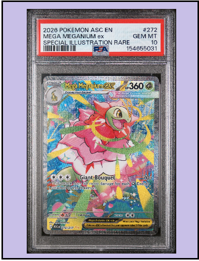 2026 Pokémon En Ascended Heroes ASC #154 Mega Meganium ex "Psa 10"